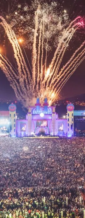 Panorámica del festival Boombastic, en Llanera, Asturias, en verano de 2024